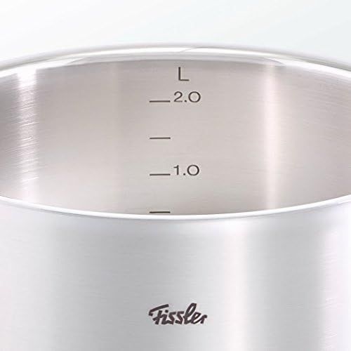  Fissler Original-Profi collection, 6-Piece Stainless Steel Cooking Pot Set, Pots with Glass Lid, Induction, All Types of Hob (3 Frying Pots 2 Cooking Pots 1 Saucepan Lid-Free)