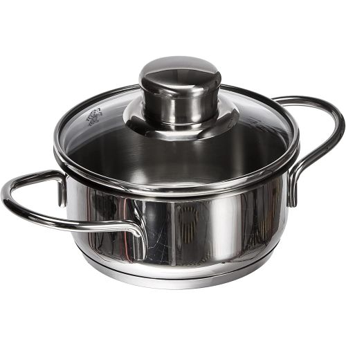  Fissler Happchen Cooking Pot 12 cm 0.5 L with Glass Lid