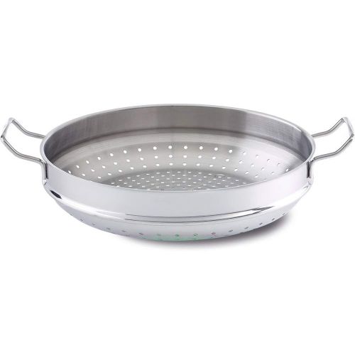  Fissler 0683335001 Nanjing Wok (Induction) with Steaming Insert Glass Lid and Colander