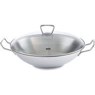 Fissler 06 823 35 001 Kunming Wok 35 cm with Glass Lid Induction
