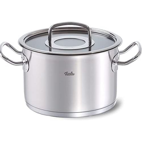  Fissler Original Professional Collection / Stainless Steel Cooking Pot Set with Glass Lid / Saucepans / Induction Gas, Electric, Ceramic