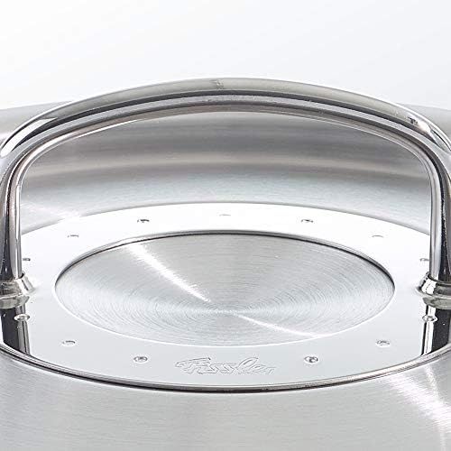  Fissler original-profi Collection 084-833-30-000/0 Wok with Metal Lid 30 cm Made of Robust and Durable Stainless Steel