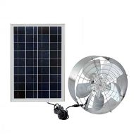 Fisters Solar Power Attic Fan,Solar Gable Fan with 65W 18V Efficient DC Fan and 25W 18V Solar Panel,for Ventilate Your House and Protect Against Moisture Build-up