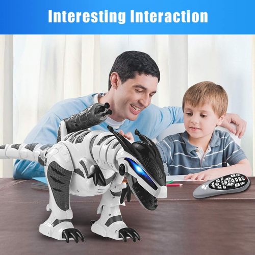  [아마존 핫딜] [아마존핫딜]Fistone RC Robot Dinosaur Intelligent Interactive Smart Toy Electronic Remote Controller Robot Walking Dancing Singing with Fight Mode Toys for Kids Boys Girls Age 5 6 7 8 9 10 and