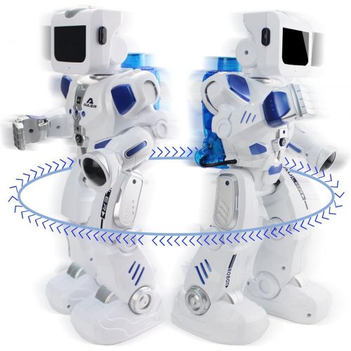  [아마존 핫딜] [아마존핫딜]Fistone RC Robot War Warrior Remote Control Smart Robots Hydro Electric Hybrid Intelligent Interactive Action Figure Early Education Kids Toy with Dancing Singing