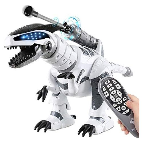  [아마존베스트]Fistone RC Robot Dinosaur Intelligent Interactive Smart Toy Electronic Remote Controller Robot Walking Dancing Singing with Fight Mode Toys for Kids Boys Girls Age 5 6 7 8 9 10 and