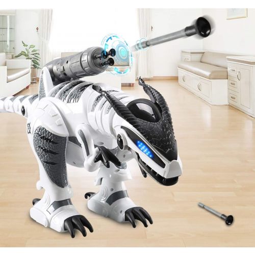  [아마존베스트]Fistone RC Robot Dinosaur Intelligent Interactive Smart Toy Electronic Remote Controller Robot Walking Dancing Singing with Fight Mode Toys for Kids Boys Girls Age 5 6 7 8 9 10 and