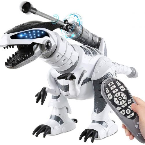  [아마존베스트]Fistone RC Robot Dinosaur Intelligent Interactive Smart Toy Electronic Remote Controller Robot Walking Dancing Singing with Fight Mode Toys for Kids Boys Girls Age 5 6 7 8 9 10 and