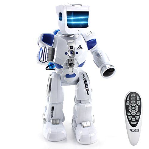  Fistone RC Robot War Warrior Remote Control Smart Robots Hydro Electric Hybrid Intelligent Interactive Action Figure Early Education Kids Toy with Dancing Singing