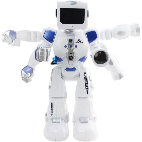  Fistone RC Robot War Warrior Remote Control Smart Robots Hydro Electric Hybrid Intelligent Interactive Action Figure Early Education Kids Toy with Dancing Singing