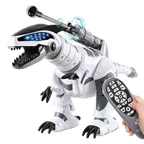  [아마존베스트]Fistone RC Robot Dinosaur Intelligent Interactive Smart Toy Electronic Remote Controller Robot Walking Dancing Singing with Fight Mode Toys for Kids Boys Girls Age 5 6 7 8 9 10 and