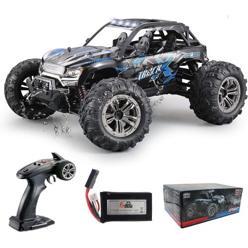  Fistone RC Truck 1/16 High Speed Racing Car , 24MPH 4WD Off-Road Waterproof Vehicle 2.4Ghz Radio Remote Control Monster Truck Dune Buggy Hobby Toys for Kids and Adults