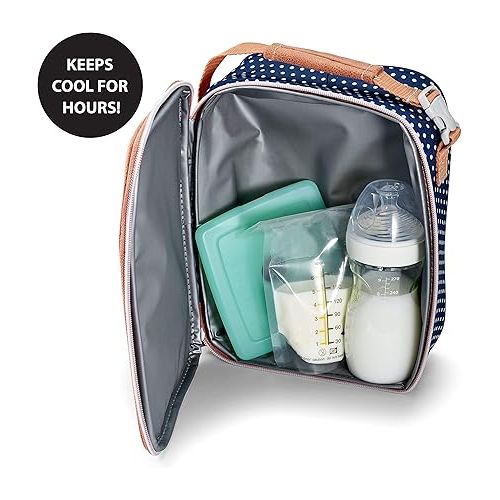  Cool Coolers by Fit + Fresh, 4 Pack Slim Ice Packs, Space Saving Reusable Ice Packs for Lunch Boxes or Coolers