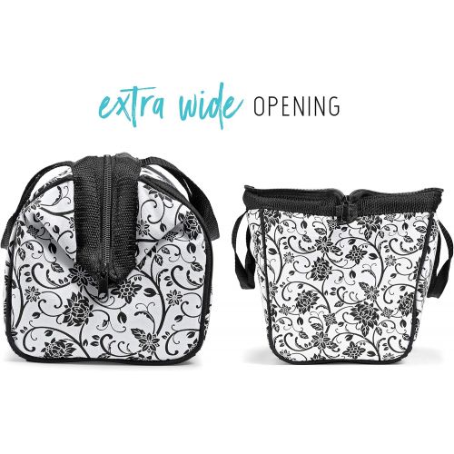  Fit & Fresh Insulated Lunch Bag, Downtown Ebony Floral
