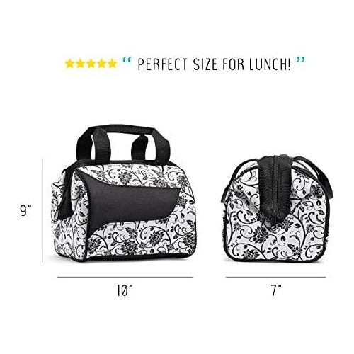  Fit & Fresh Insulated Lunch Bag, Downtown Ebony Floral