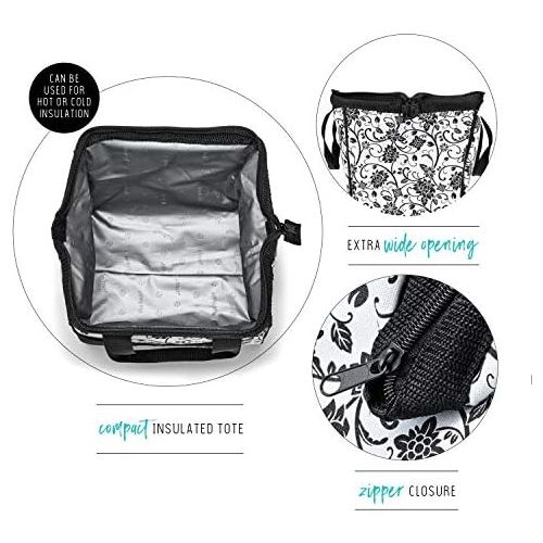  Fit & Fresh Insulated Lunch Bag, Downtown Ebony Floral