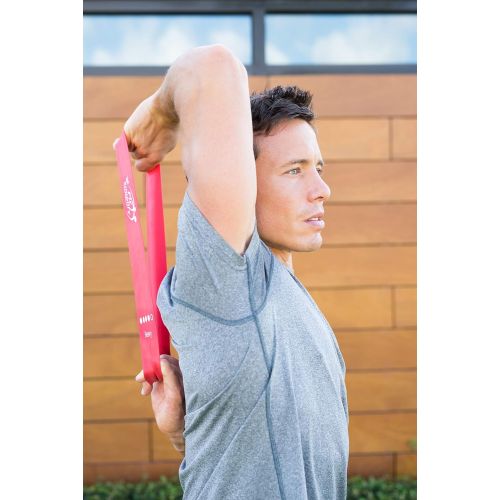  Fit Simplify Resistance Loop Exercise Bands with Instruction Guide and Carry Bag, Set of 5