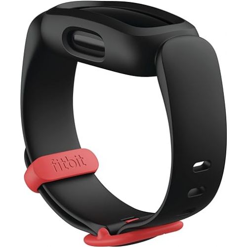  Fitbit Ace 3 Activity-Tracker for Kids 6+ One Size, Black/Racer Red