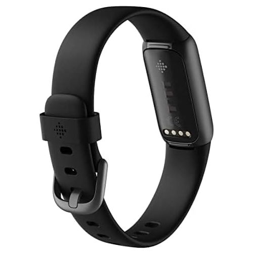  Fitbit Luxe-Fitness and Wellness-Tracker with Stress Management, Sleep-Tracking and 24/7 Heart Rate, Black/Graphite, One Size (S & L Bands Included)