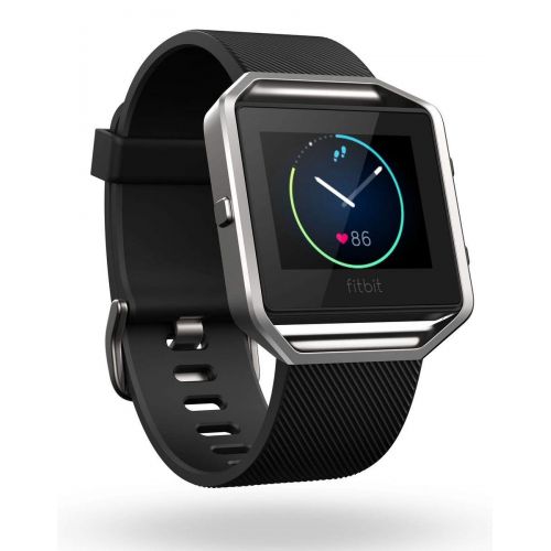  Fitbit Unisex Fitness Uhr Blaze, Schwarz, S