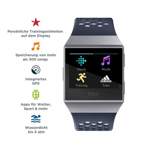  Fitbit Ionic Health & Fitness Smartwatch, grau,Einheitsgroesse