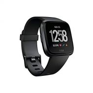  [아마존핫딜]Fitbit Versa Smart Watch, Black/Black Aluminium, One Size (S & L Bands Included)