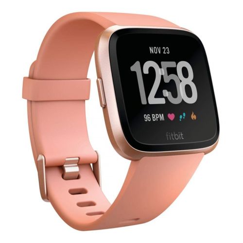  [아마존 핫딜]  [아마존핫딜]Fitbit Versa Smart Watch, Peach/Rose Gold Aluminium, One Size (S & L Bands Included)