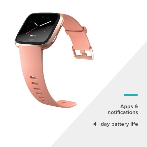  [아마존 핫딜]  [아마존핫딜]Fitbit Versa Smart Watch, Peach/Rose Gold Aluminium, One Size (S & L Bands Included)