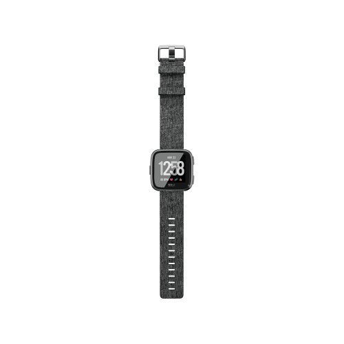  [아마존 핫딜]  [아마존핫딜]Fitbit Versa Special Edition Smart Watch, Charcoal Woven, One Size (S & L Bands Included)