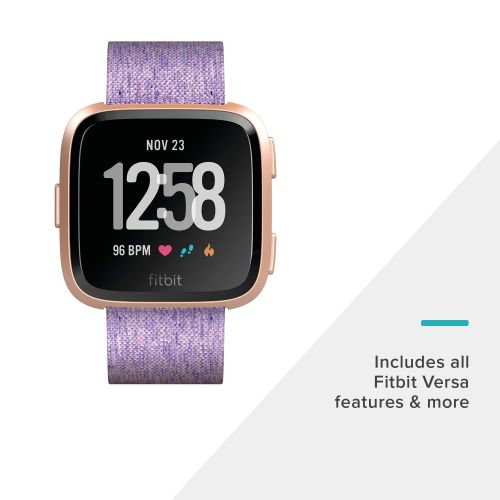  [아마존 핫딜]  [아마존핫딜]Fitbit Versa Special Edition Smart Watch, Lavender Woven, One Size (S & L Bands Included)