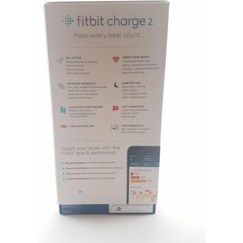  [아마존베스트]Fitbit FB407LBNDL-WMT Charge 2 Activity Tracker + Heart Rate Large Band