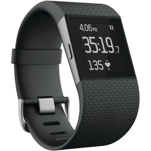  [아마존베스트]Fitbit Surge Fitness Superwatch, Black, Large (US Version)