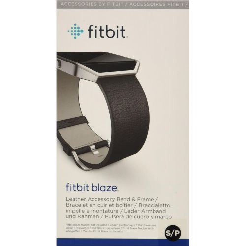  [아마존베스트]Fitbit Blaze Accessory Band, Leather, Black, Small