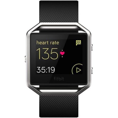  [아마존베스트]Fitbit Blaze Smart Fitness Watch, Black, Silver, Large (6.7 - 8.1 inch)