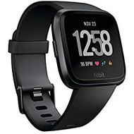 [아마존베스트]Fitbit Versa Smart Watch, Black/Black Aluminium, One Size (S & L Bands Included)