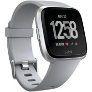 [아마존베스트]Fitbit Versa Smart Watch, Gray/Silver Aluminium, One Size (S & L Bands Included)