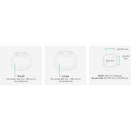  [아마존베스트]Fitbit Versa Smart Watch, Gray/Silver Aluminium, One Size (S & L Bands Included)