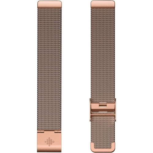  [아마존베스트]Fitbit Inspire HR & Inspire Accessory Band, Stainless Steel Mesh, Official Fitbit Product, Rose Gold, One Size