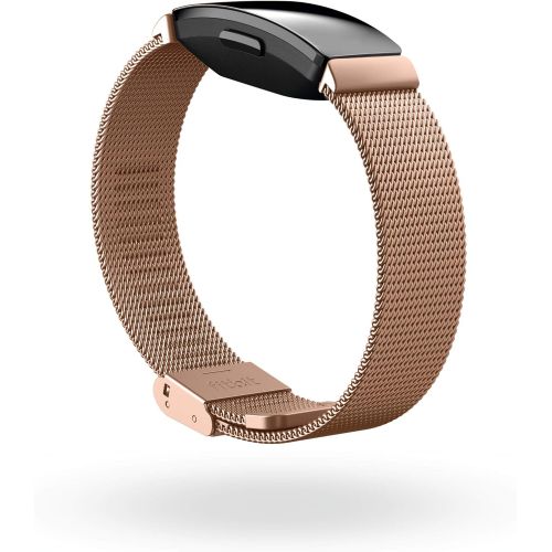  [아마존베스트]Fitbit Inspire HR & Inspire Accessory Band, Stainless Steel Mesh, Official Fitbit Product, Rose Gold, One Size