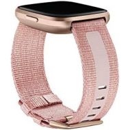 [아마존베스트]Fitbit Versa Family Accessory Band, Official Fitbit Product, Woven Reflective, Pink, Large