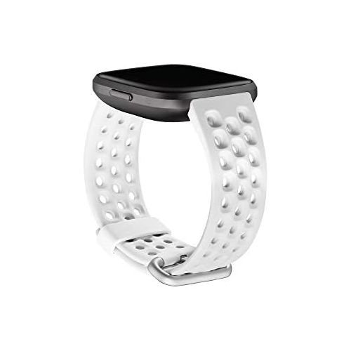  [아마존베스트]Fitbit Versa Family Accessory Band, Official Fitbit Product, Sport, Frost White, Large