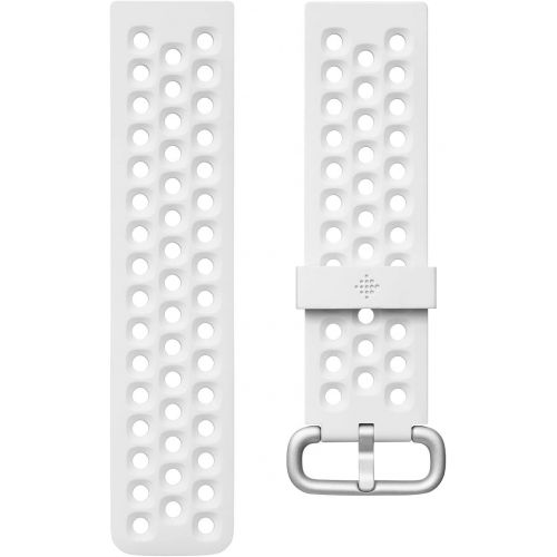  [아마존베스트]Fitbit Versa Family Accessory Band, Official Fitbit Product, Sport, Frost White, Large