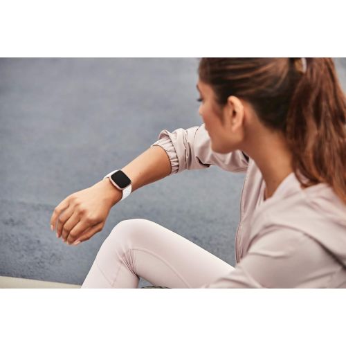  [아마존베스트]Fitbit Versa Family Accessory Band, Official Fitbit Product, Sport, Frost White, Large