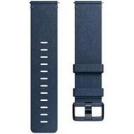 [아마존베스트]Fitbit Versa Family Accessory Band, Official Fitbit Product, Premium Horween Leather, Midnight Blue, Small