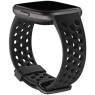 [아마존베스트]Fitbit Versa Family Accessory Band, Official Fitbit Product, Sport, Black, Small