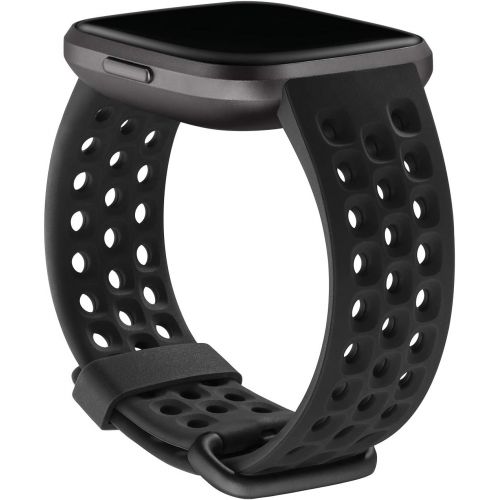  [아마존베스트]Fitbit Versa Family Accessory Band, Official Fitbit Product, Sport, Black, Small