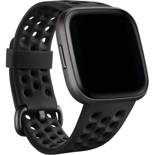  [아마존베스트]Fitbit Versa Family Accessory Band, Official Fitbit Product, Sport, Black, Small