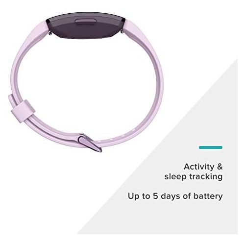  [아마존베스트]Fitbit Inspire HR Heart Rate & Fitness Tracker, One Size (S & L bands included), 1 Count