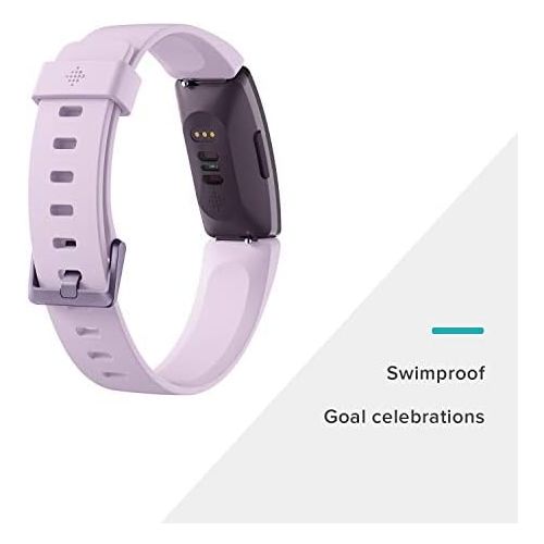  [아마존베스트]Fitbit Inspire HR Heart Rate & Fitness Tracker, One Size (S & L bands included), 1 Count