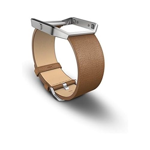  Fitbit Blaze Accessory Band, Leather, Camel, Large